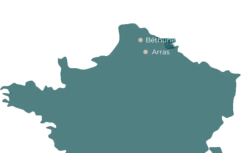 carte de france avec emplacement de bars de 54 cocktails bar